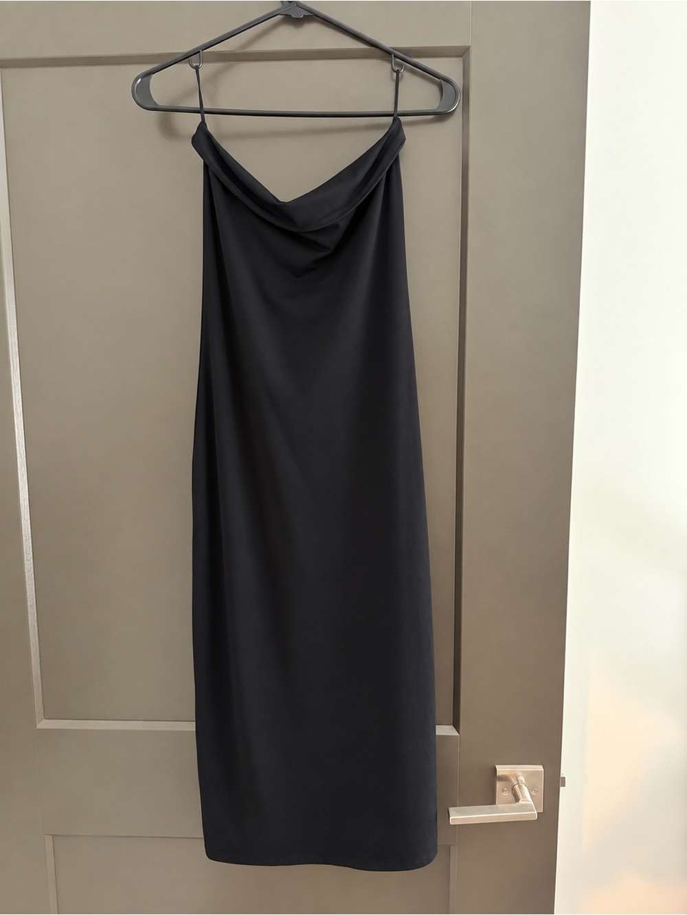 Aritzia Contour Strapless Midi Dress Black Size M